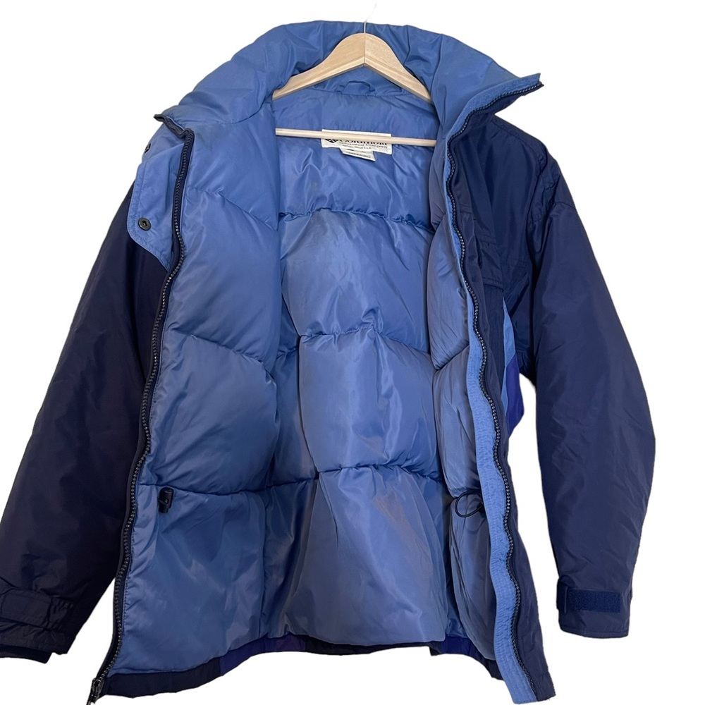 Columbia Womens Down Filled Puffer Ski Jacket Size M Athleisure Blue - Picture 3 of 15
